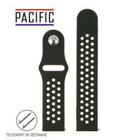 PASEK U11 - 1.2 - CZARNY / BRĄZOWY - 22MM