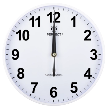 ZEGAR ŚCIENNY PW347-2100-1 Radio Control Biały
