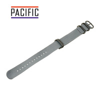PASEK PARCIANY N01 - 7/B - SZARY / CZARNY - 18MM