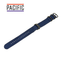 PASEK PARCIANY N01 - 5/B - GRANATOWY / CZARNY - 18MM