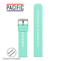 PASEK U27 - 20/SL - MIĘTOWY / SREBRNY - 18mm