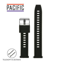 PASEK U22 - 1.22 - CZARNY / BIAŁY - 22mm