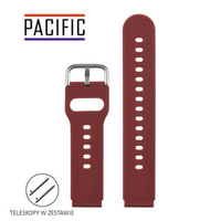 PASEK U01 - 18/S - FIOLETOWY / SREBRNY - 20MM