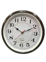 ZEGAR KWARCOWY OKRĄGŁY 2012 CZARNY